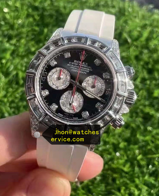 Oysterflex Big Diamond Moissanite Bezel Super Clone Daytona