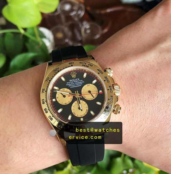 Oysterflex Paul Newman Yellow Gold Super Clone Daytona 116518LN