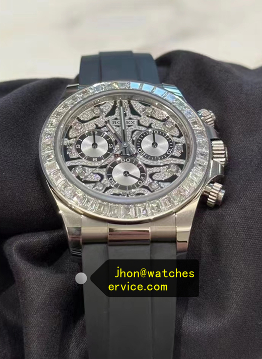 Oysterflex White Gold Eye Of The Tiger Super Clone Daytona 116588TBR