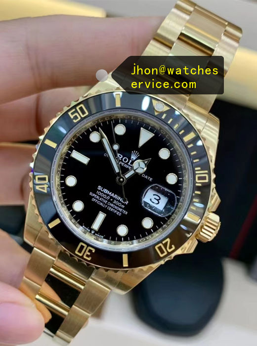 Black Dial 41mm Yellow Gold Super Clone Date Submariner 126618 