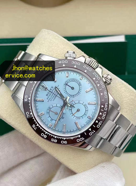 Ice Blue Baguette Dial Super Clone Platinum Daytona 116506