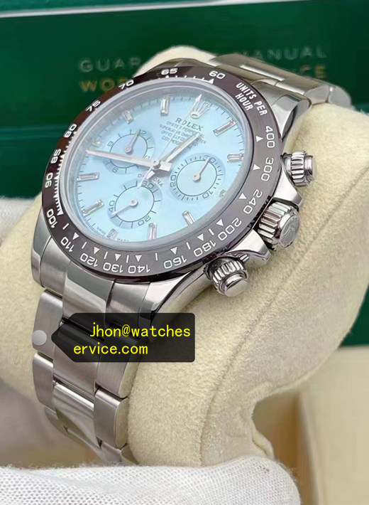 Ice Blue Baguette Dial Super Clone Platinum Daytona 116506