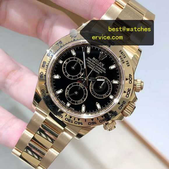 Black Index Dial Yellow Gold Super Clone Daytona 116508