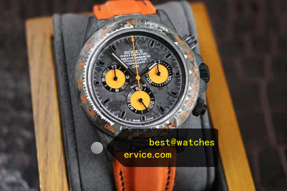 Orange Eyes With Black Dial  Carbon Fiber Super Clone Diw Daytona