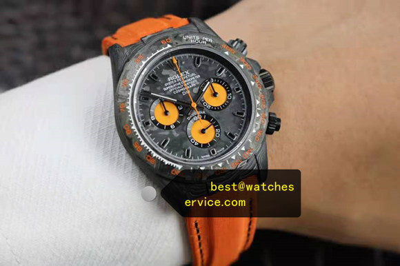 Orange Eyes With Black Dial  Carbon Fiber Super Clone Diw Daytona