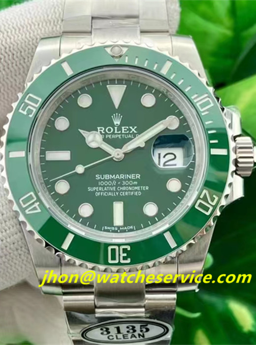 Rolex Hulk Clean 1:1 Clone Green Dial Date Submariner 116610LV