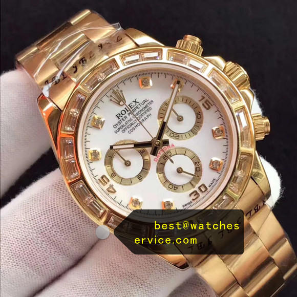 Diamonds Bezel White Dial Diamond Marks Super Clone Daytona 116508