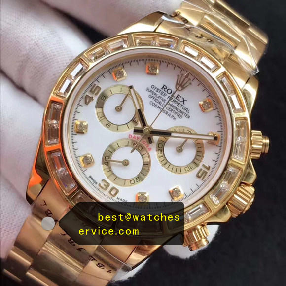 Diamonds Bezel White Dial Diamond Marks Super Clone Daytona 116508